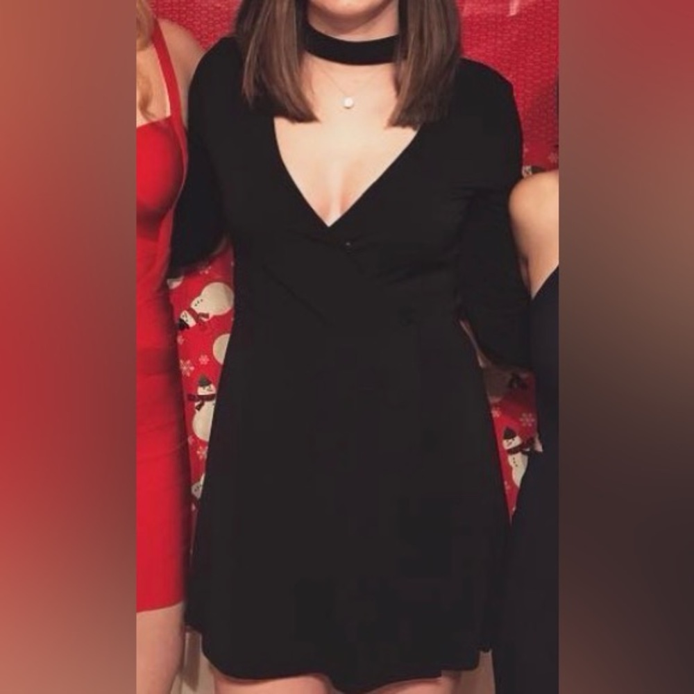 Urban Outfitters Black Long Sleeve Dress